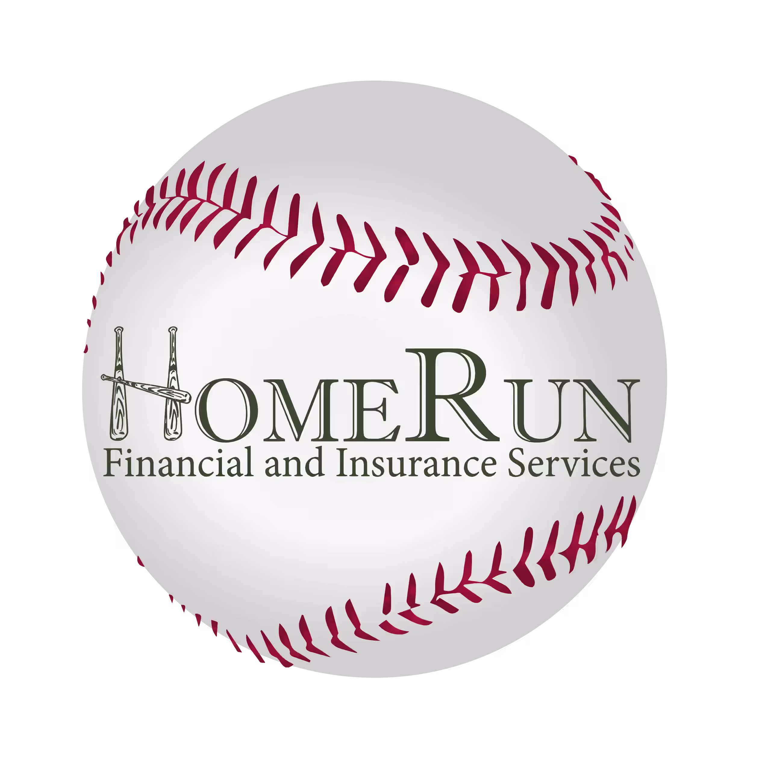 homerun logo written inside a baseball